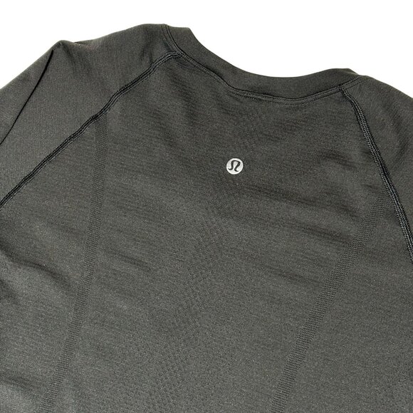 Lululemon Swiftly Tech Long Sleeve Shirt Womens Size 8 Black Seamless - Picture 2 of 6